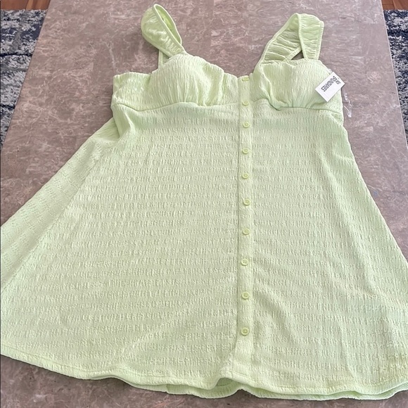 No Boundaries Light Green Halter dress - Picture 1 of 3